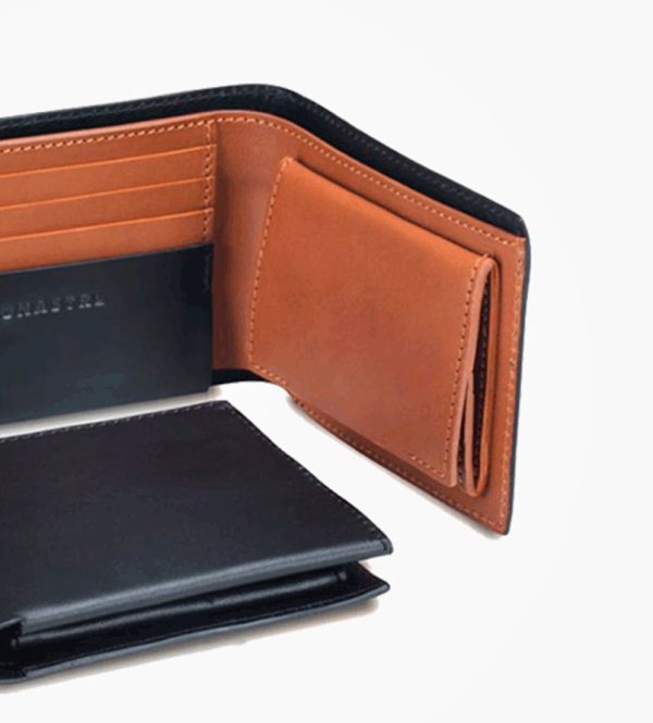 Cartera de cuero negra - Imagen 2