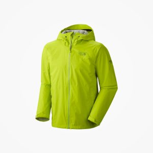 Chaqueta verde eléctrico de invierno